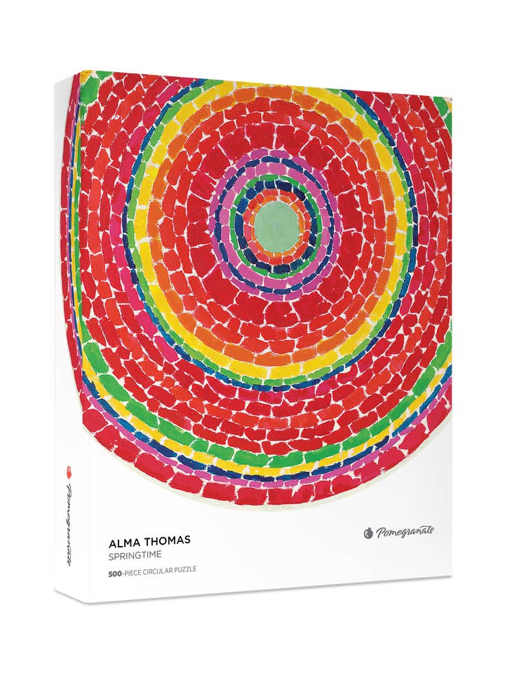 Alma Thomas: Springtime 500-Piece Circular Jigsaw Puzzle for wholesale by Pomegranate