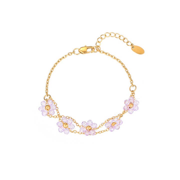 Bracelet La Fiore violet pour la vente par Rosies