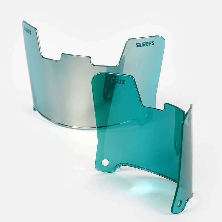 Aqua Machine Silver Helmet Eye-Shield Visor for wholesale by Sleefs