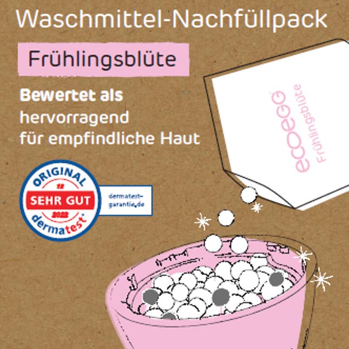 Ecoegg - Wholesale Laundry Detergent Powder/Pods - ecoegg Laundry Egg Refill Pellets - Spring Blossom - 50 wash9