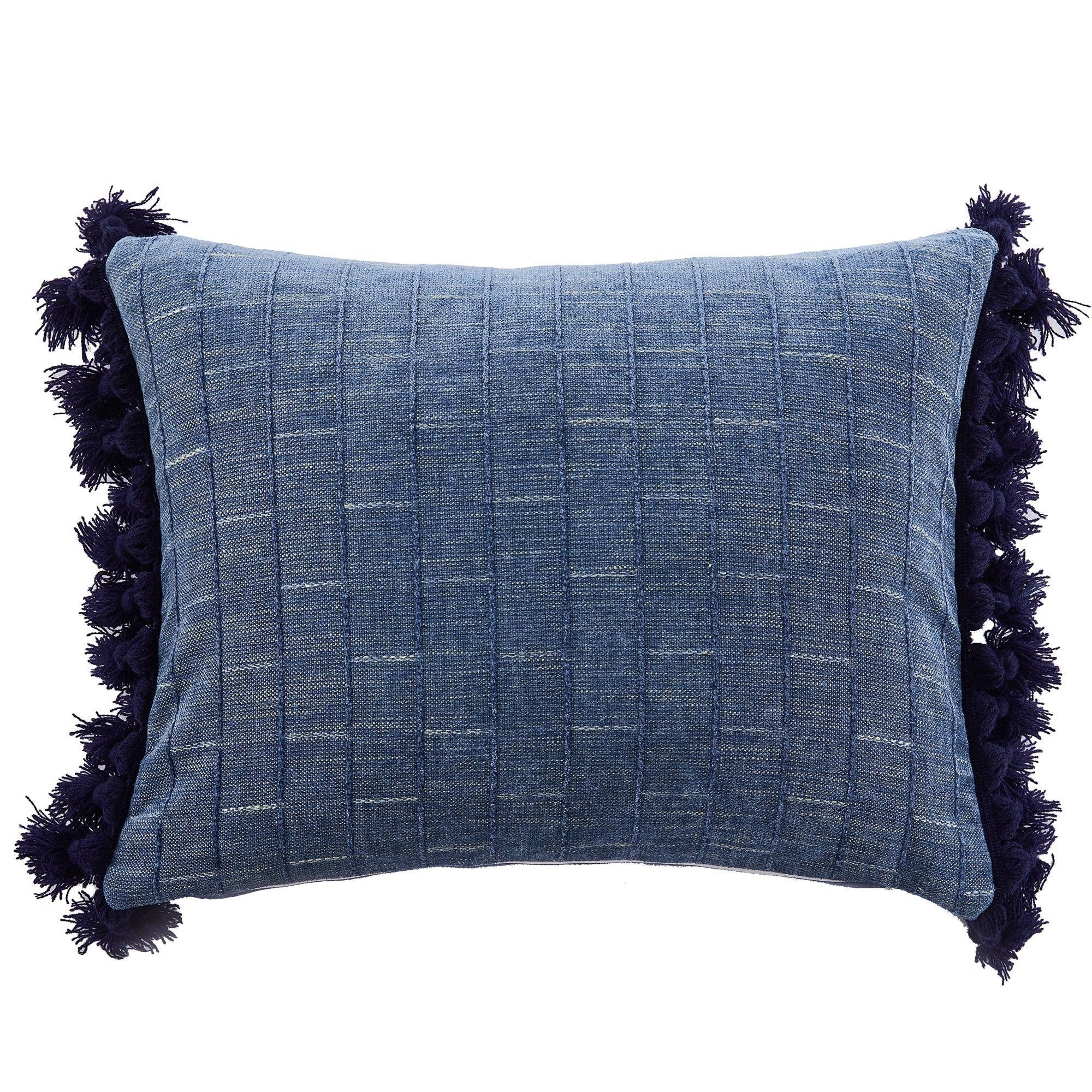 Levtex Home - Wholesale Throw/Decorative Pillow - Bennett Chambray Tassel Pillow0