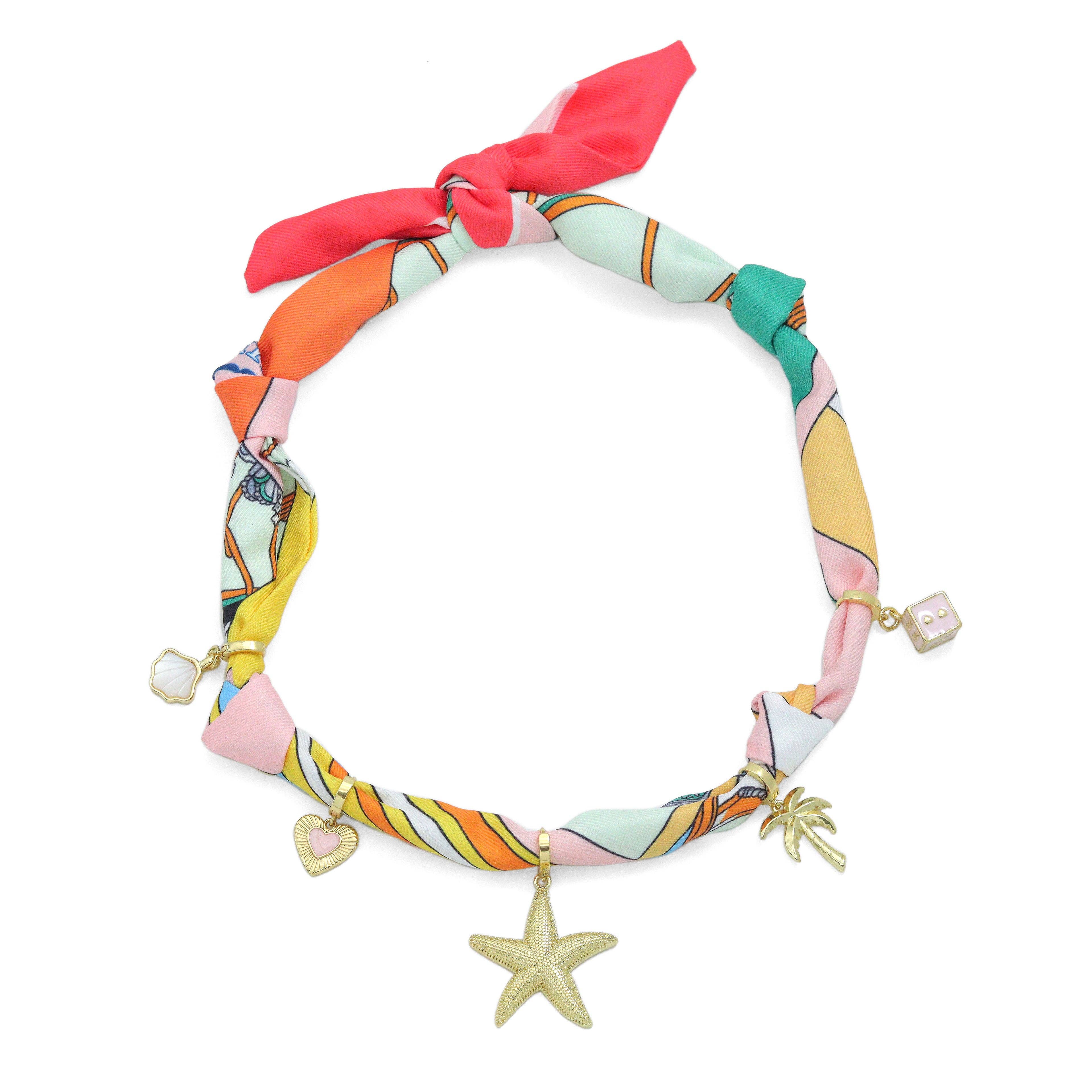 BestBeads&Beyond - Wholesale Pendant/Charm Necklace - Convertible Scarf Necklace, Adjustable Silk Scarf Statement Necklace, sku#EF80613