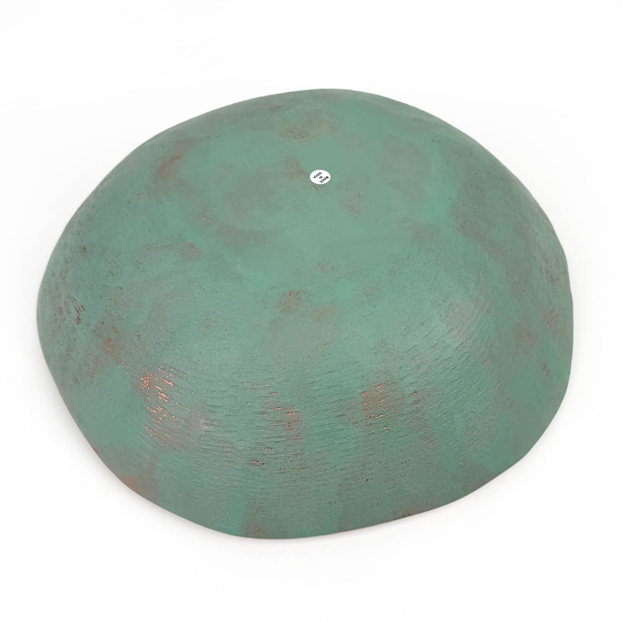 Andaluca - Vente Assiettes/plats/bols de décoration - Bol décoratif en métal coulé finition cuivre turquoise 38 cm7