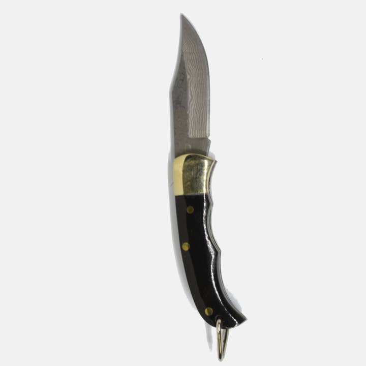 Curated Basics - Wholesale Pocket Knife/Holder - Ox-bone // Ox-horn Inlay Folding Knife