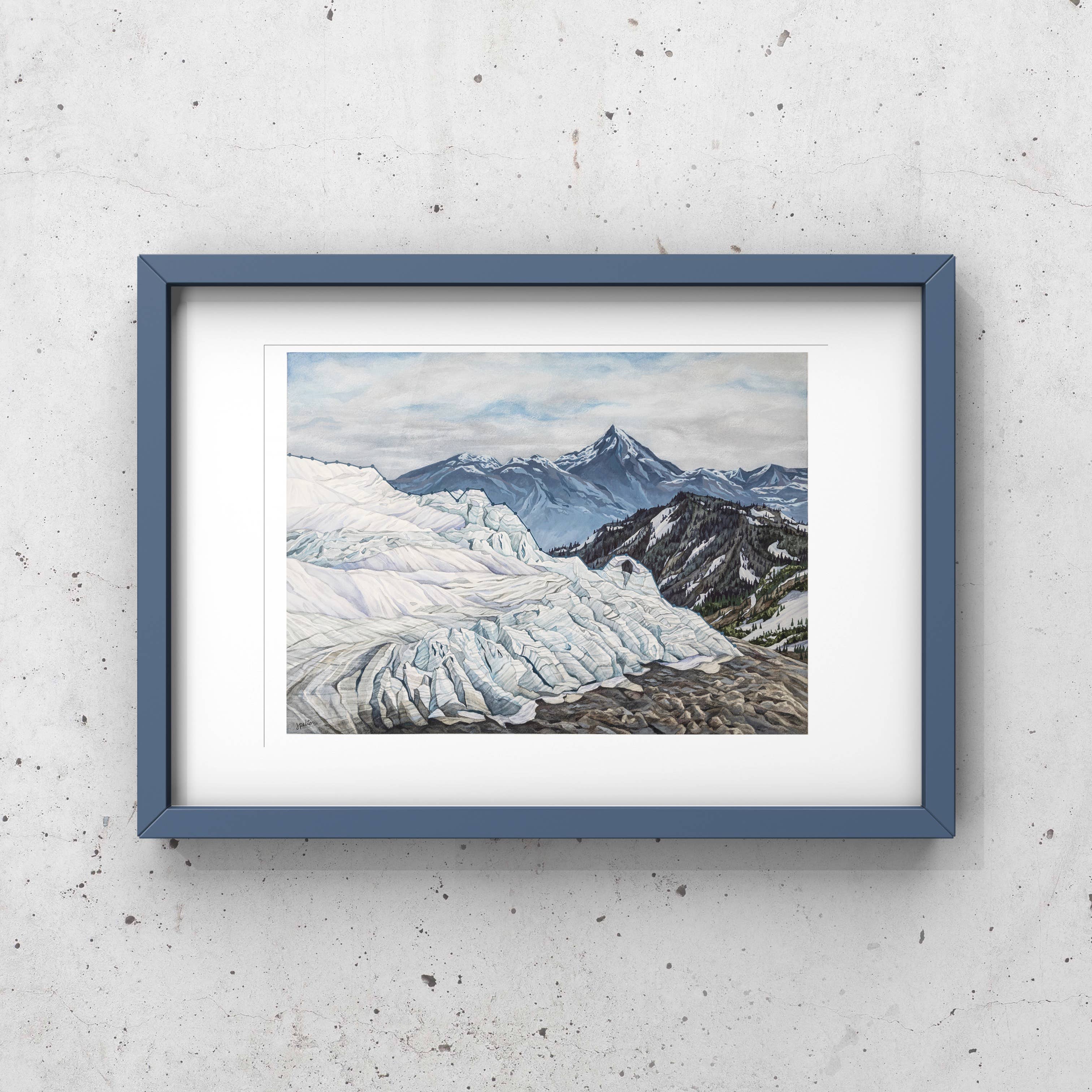 Jill Pelto Art - Wholesale Art Print - Mountain Glacier Art Print1