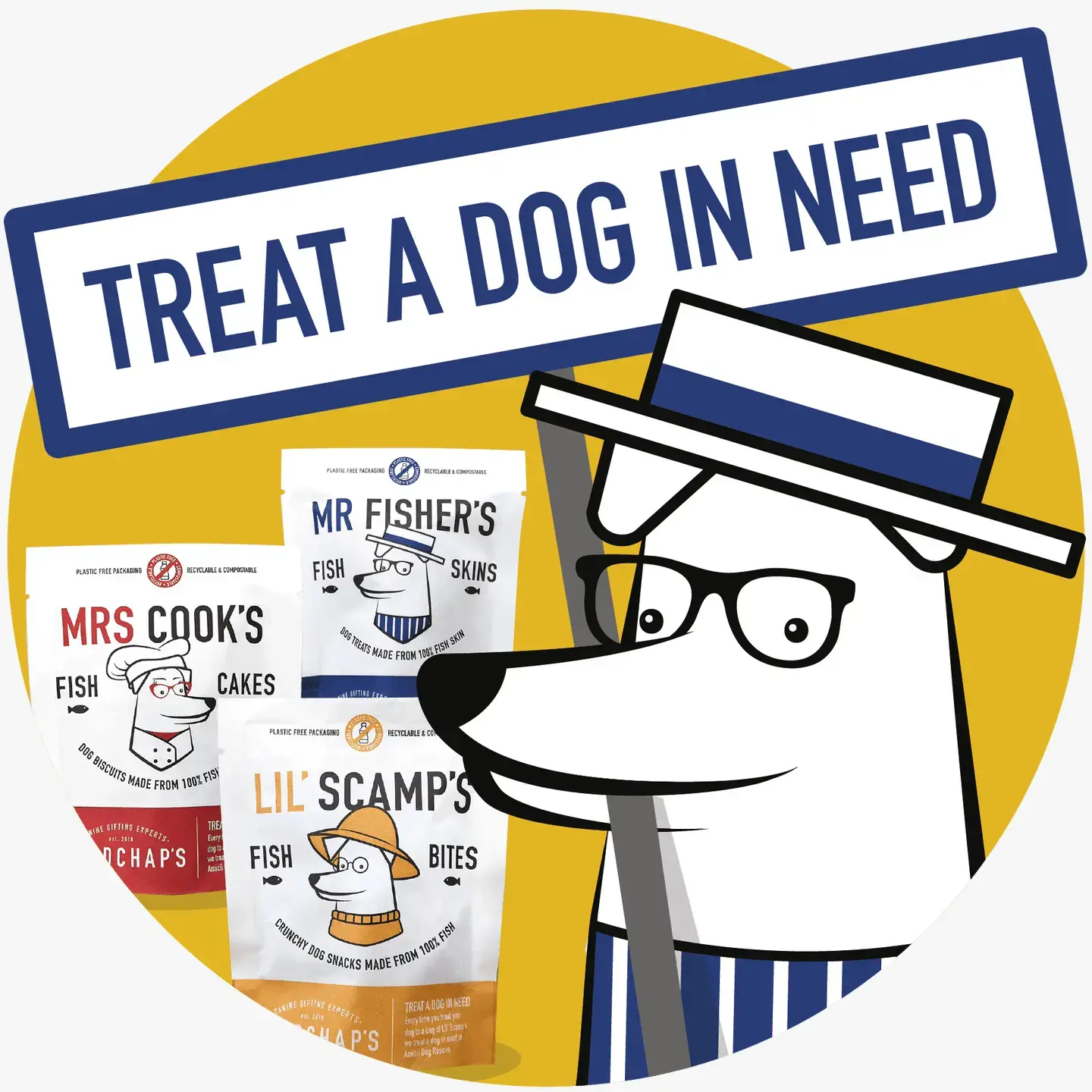 Goodchap's – wholesale Pet treats – Dog – Lil' Scamp's Fish Bites | CDU of 10 Packs 6