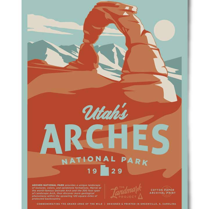 Arches National Park Poster for wholesale by The Landmark Project