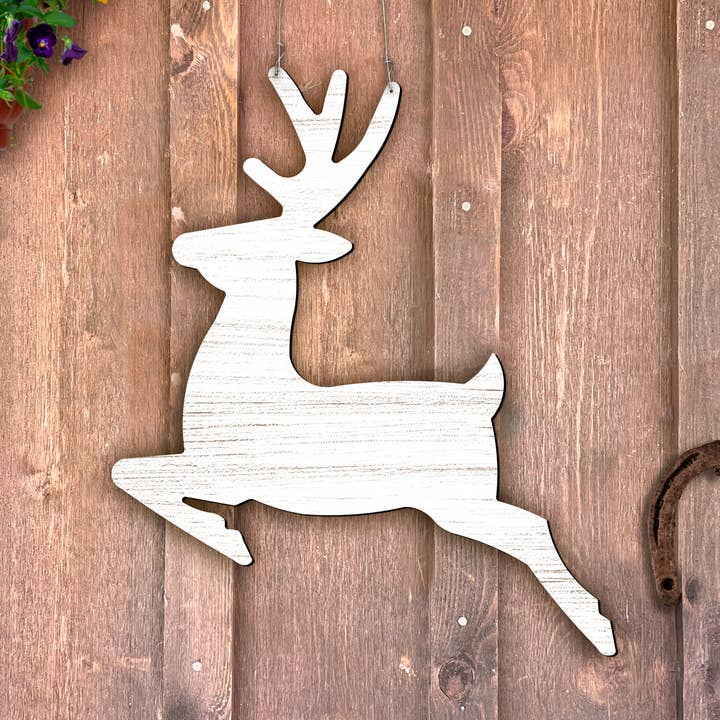 Steel Southern Designs - Wholesale Door Hanger - Reindeer Door Hanger0