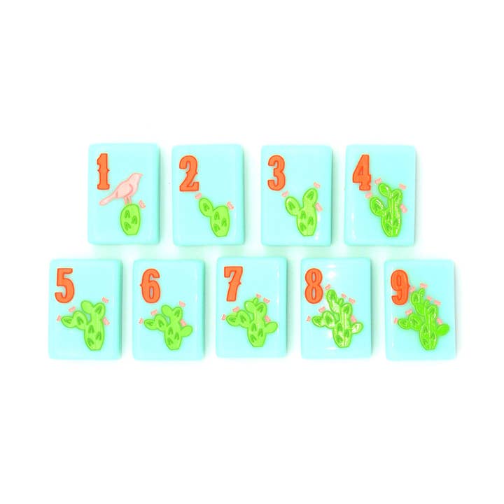 The Mahjong House – Engroshandel Brætspil – Turkis Texas fliser