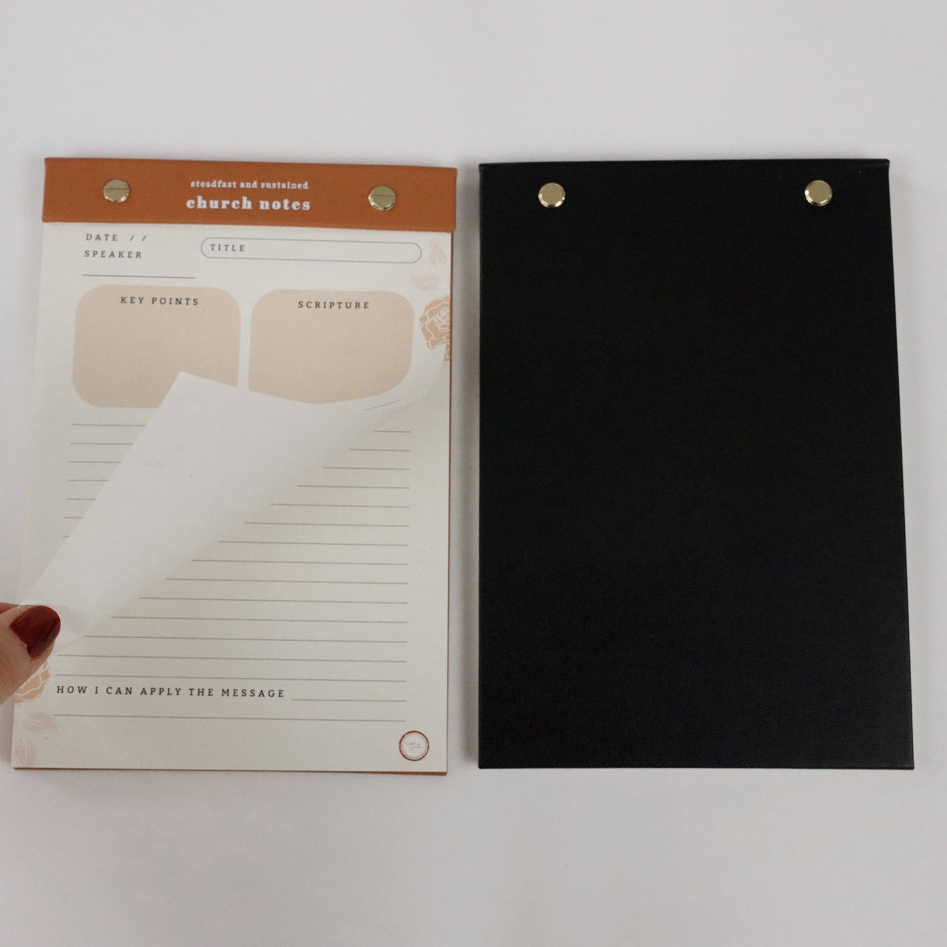 Steadfast and Sustained - Wholesale Notepad - Church Notes Notepad14