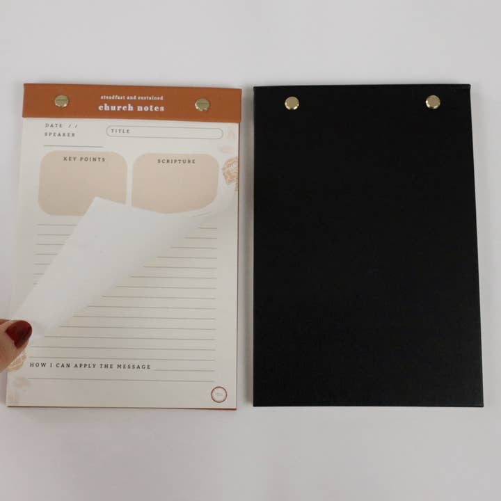 Steadfast and Sustained - Wholesale Notepad - Church Notes Notepad14