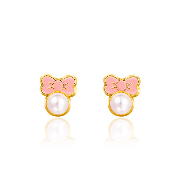 Pink Chic Bow Cutie Stud Earrings
for wholesale by Girl Nation