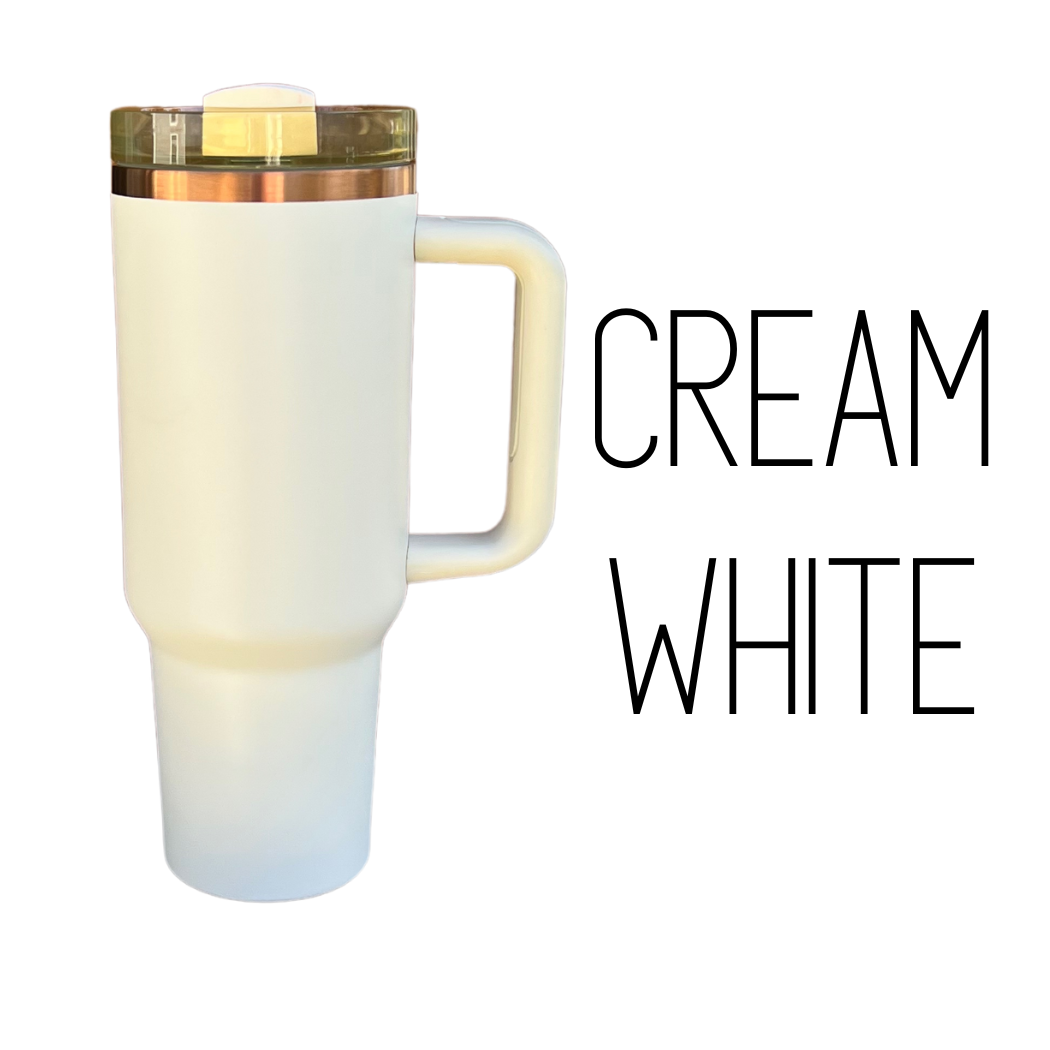 Sublimation Kings of Florida - Wholesale Insulated Mug/Tumbler - 40oz Colored Copper Tumbler with Handle | Powder Coated4