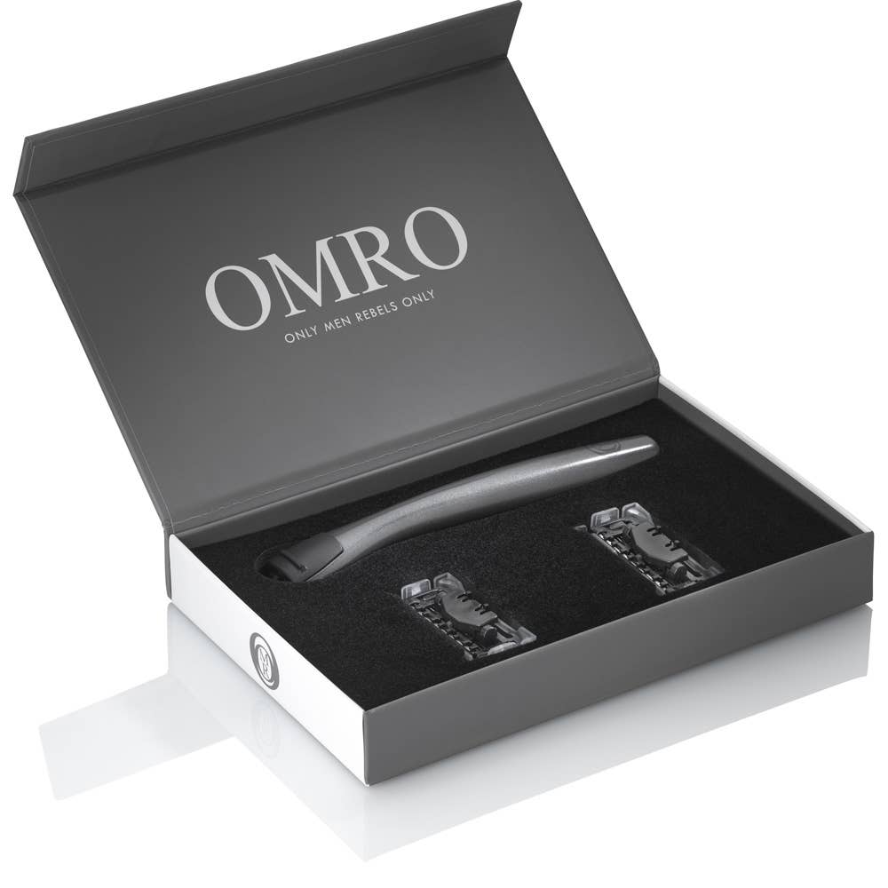 OMRO - Christian Fraisl - Wholesale Razor - Men's - Razor ELEGANT GLIDE KIT for a full shave & a contour shave1