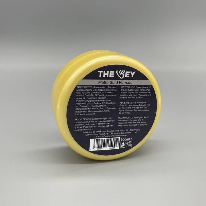 The Bey - Wholesale Hair Styling Gel/Mousse - Matte Gold Pomade Wax