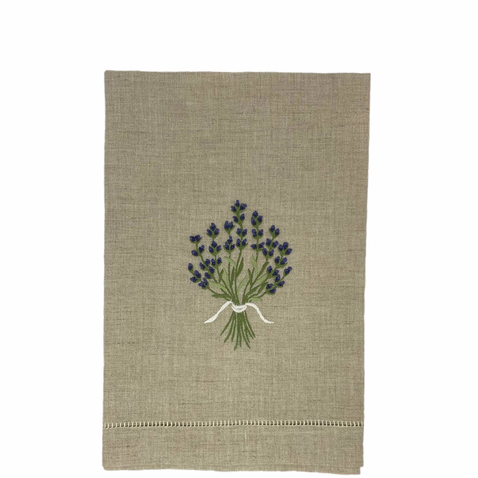 Gordonsbury - Wholesale Tea Towel - Pure Linen Guest Towel Lavender Natural3