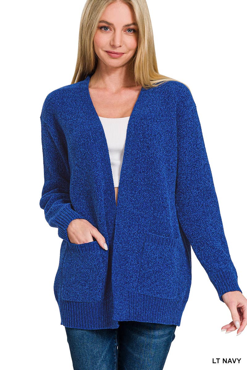 42POPS – wholesale Kofta - Dam – ...SI-25153 Melange Öppen Framsida Kofta8