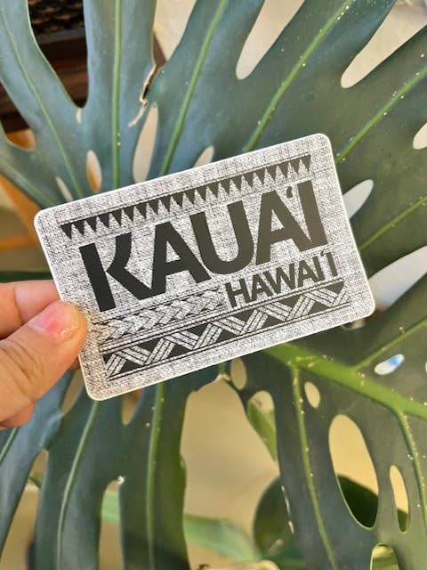 Autocollant Tapa de Kauai pour la vente par Island Stickers & More / Yuriko J. Design