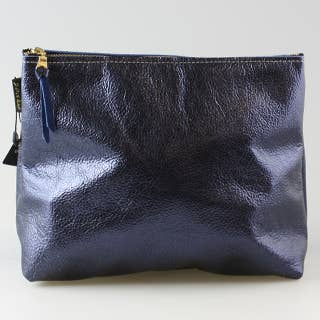 Zina Kao Exclusives - Wholesale Makeup/Cosmetic Bag - The Metallic Makeup Clutch: 3 sizes! (Stewart/Martin/Loren)
