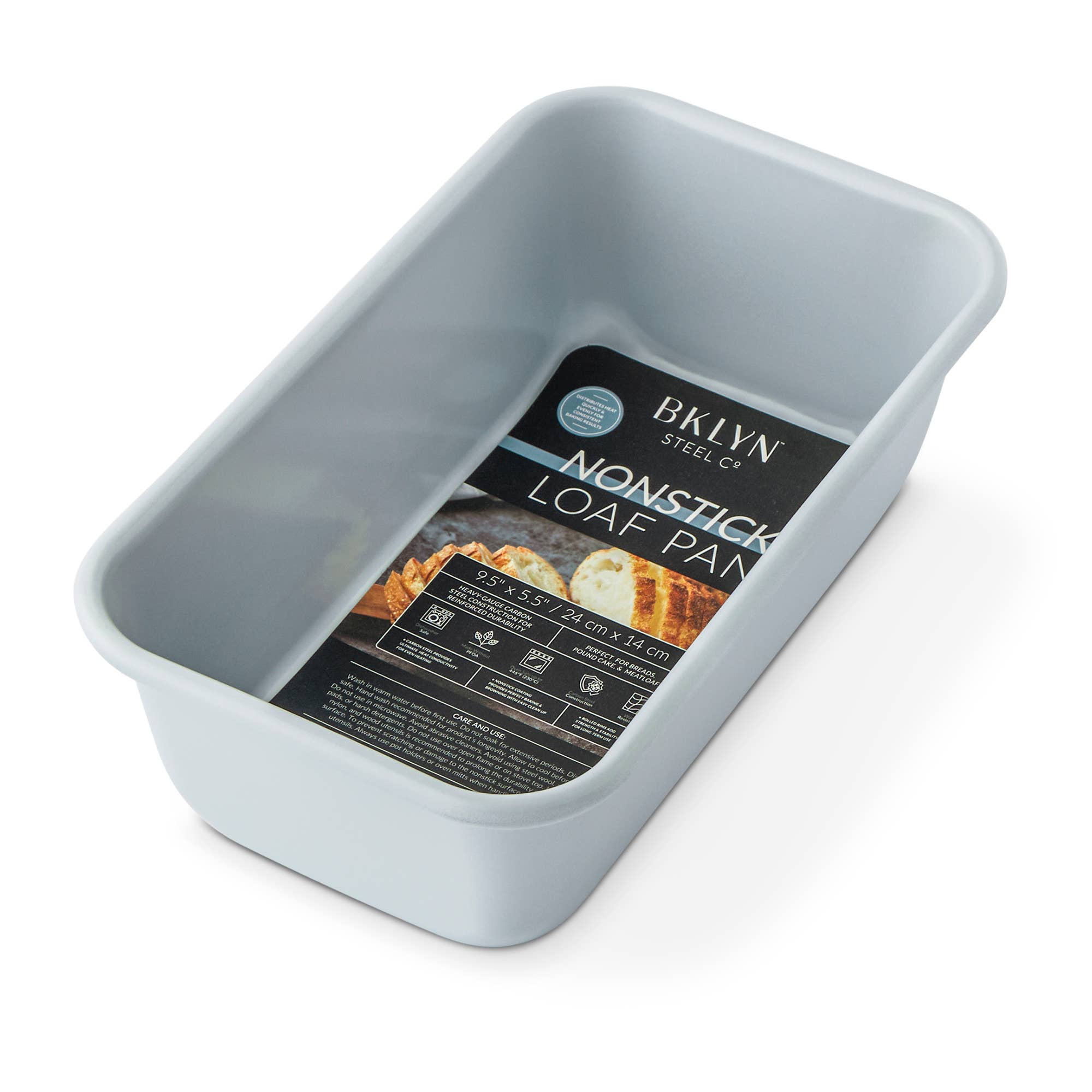 Core Home - Wholesale Bread Pan - 9.5" x 5.5" Non-Stick Loaf Pan - Glacier1