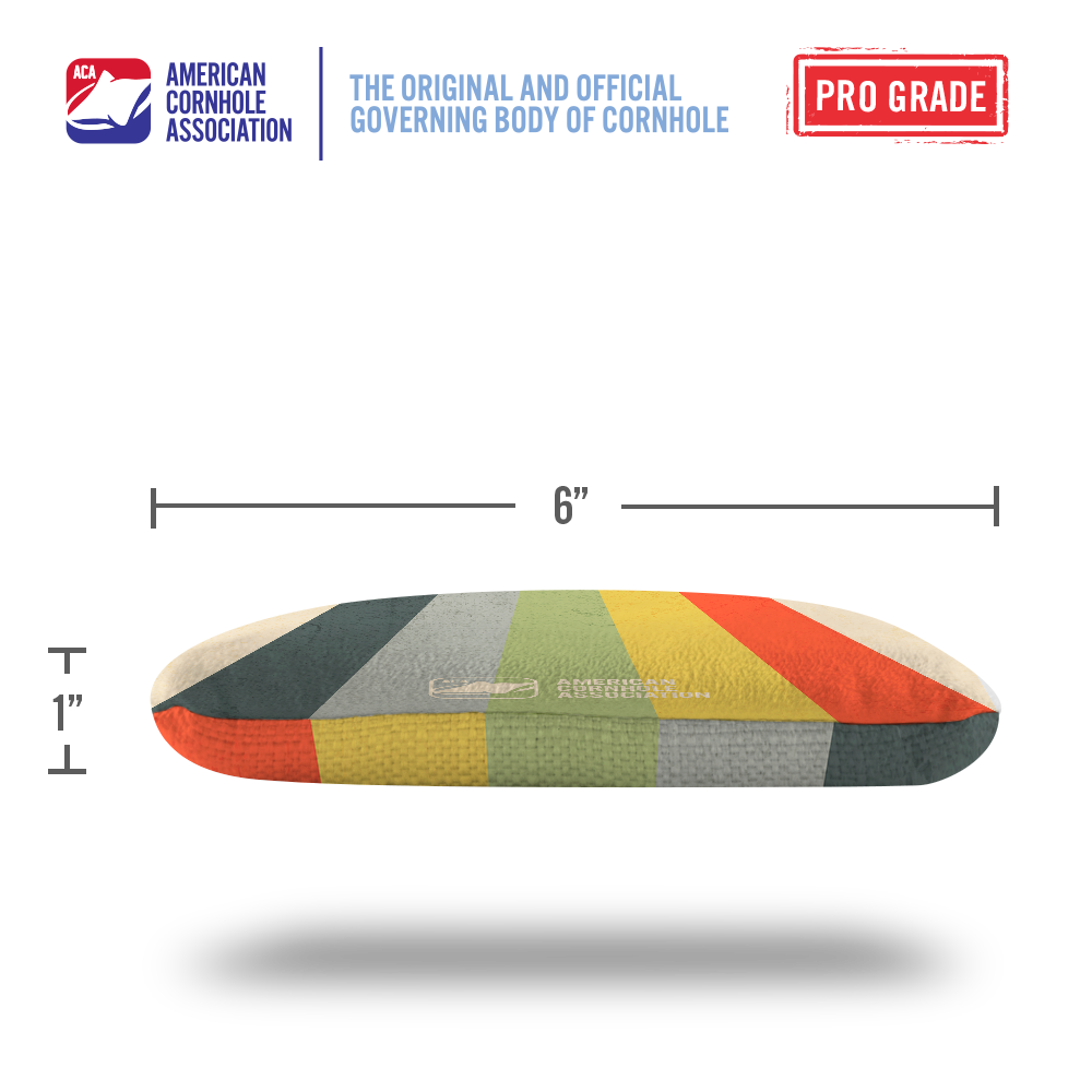 Multicolor Good Vibes Only Synergy Pro Cornhole Bags for wholesale on Faire3