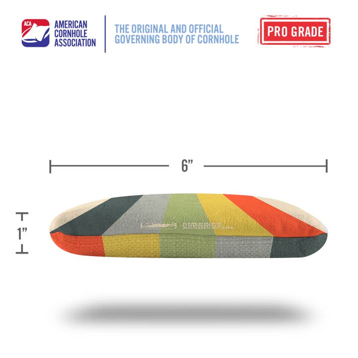 Multicolor Good Vibes Only Synergy Pro Cornhole Bags for wholesale on Faire3