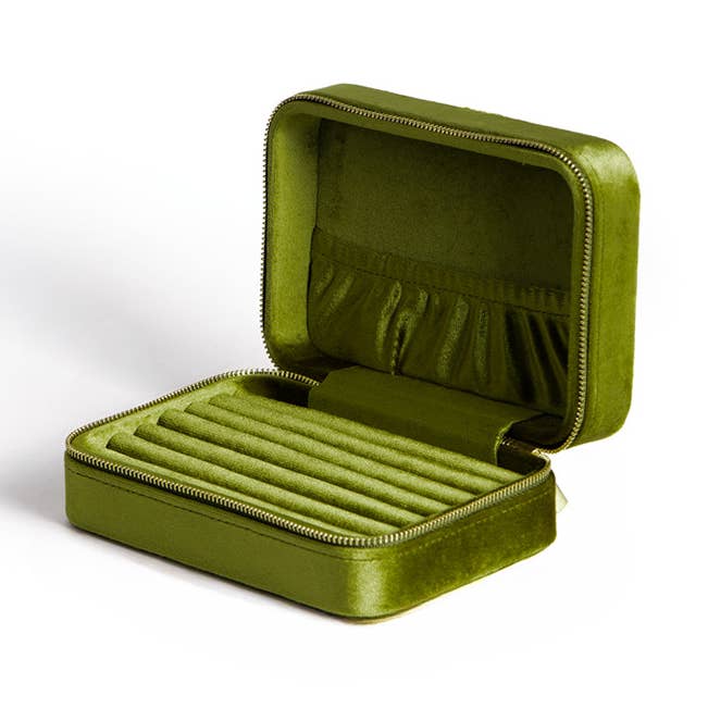 Organizzatore di Gioielli in Velluto, Borsa in Flanella Morbida, Artigianato Trapuntato per la vendita all'ingrosso da parte di NARWEY INC