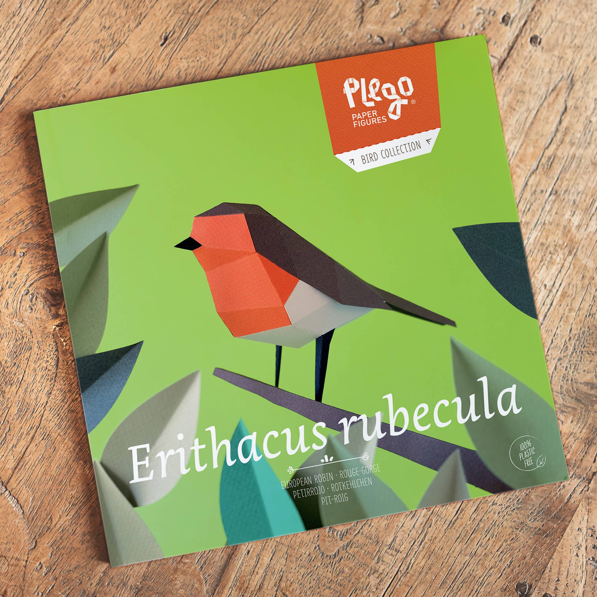 PLEGO - Wholesale DIY Craft Kit - ERITHACUS RUBECULA - paper bird5