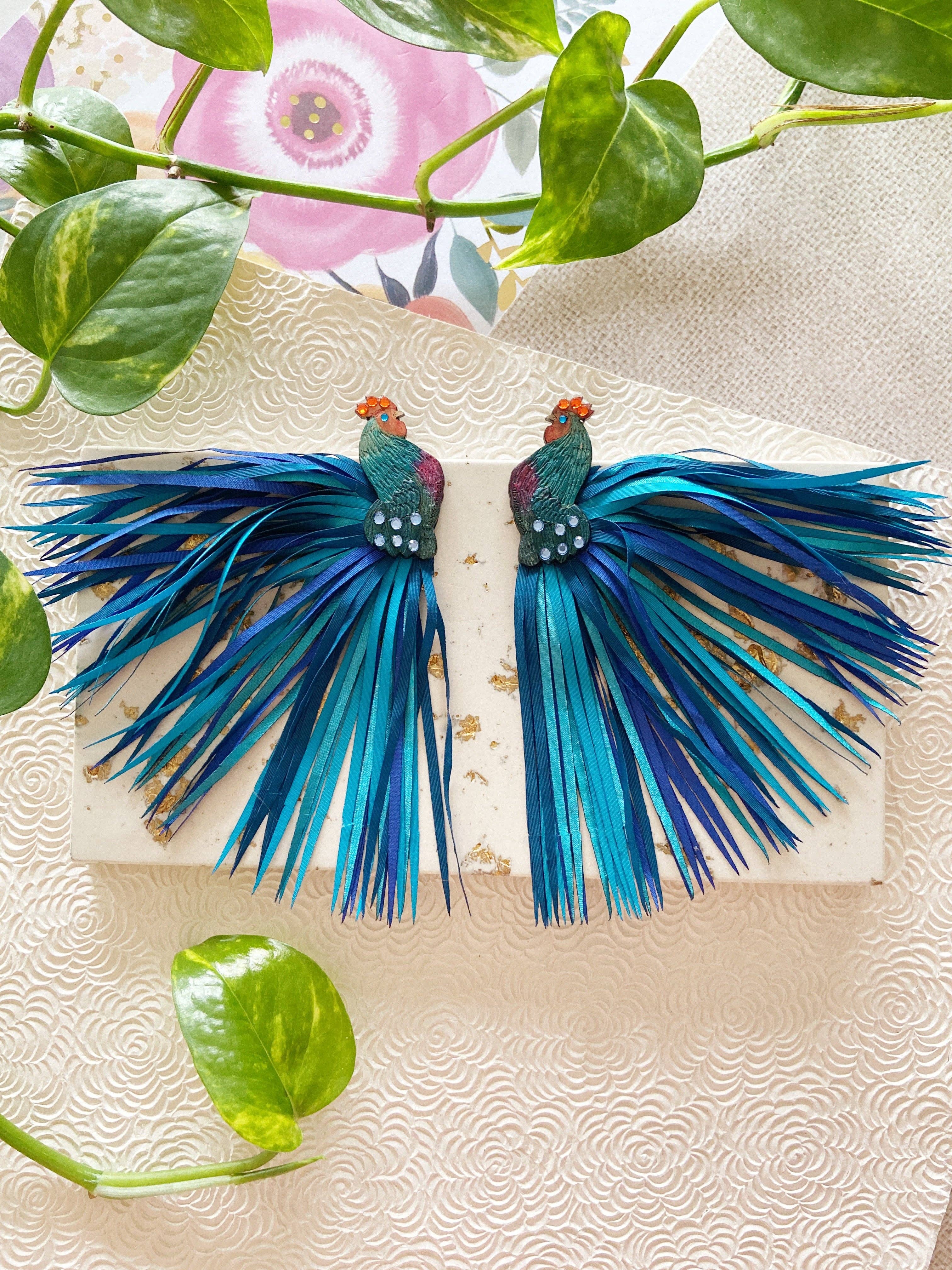 Hola! I'm Back – wholesale Dangle earrings – Rooster Earrings2