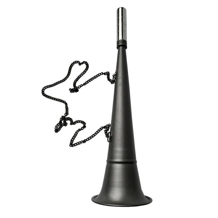 Madison Bay Co. - Historical Home Decor Reproductions - Wholesale Decorative Tabletop Object - Fog Horn with Chrome Reed- Antique Vintage Style, 13-1/2"2