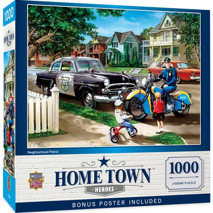 Hometown Heroes - Puzzle de 1000 pièces Neighborhood Patrol pour la vente par Masterpieces Puzzles