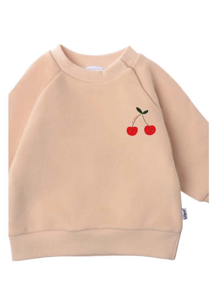 Liliput - Wholesale Sweatshirt - Kids - Beige sweatshirt with "Cherry" print1
