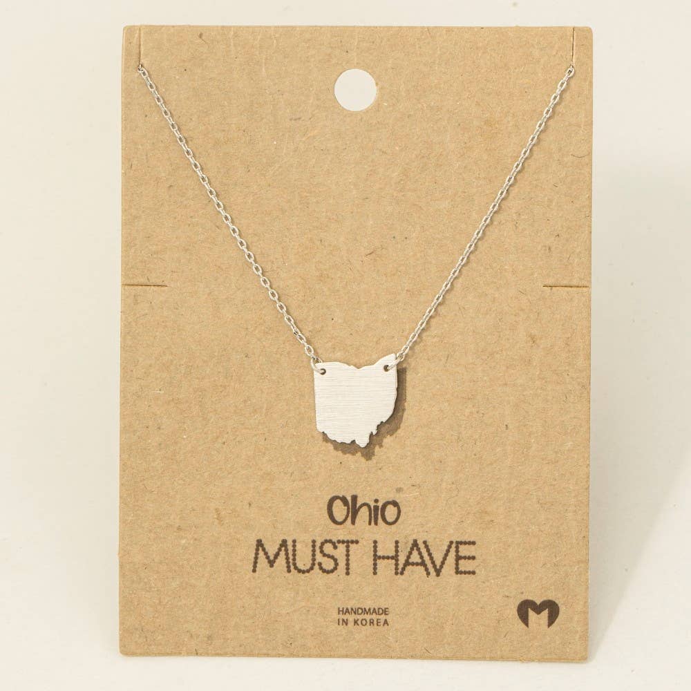 Fame Accessories - Wholesale Pendant/Charm Necklace - Ohio State Pendant Necklace4