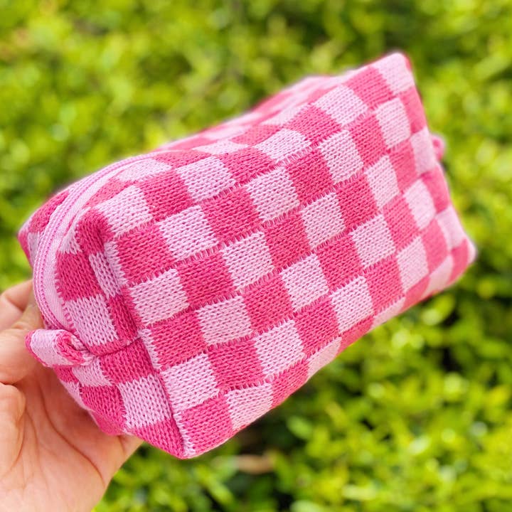 Ellison+Young - Wholesale Makeup/Cosmetic Bag - Check Yourself Cosmetic Bag