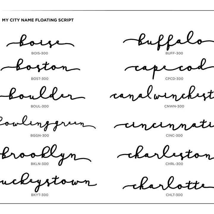 Grainwell - Wholesale Wall Accent - State Name Floating Script4