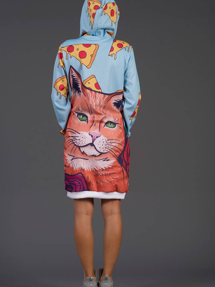 Cat sweatshirtklänning | CAN-VEST.02 för wholesale av Fishikii