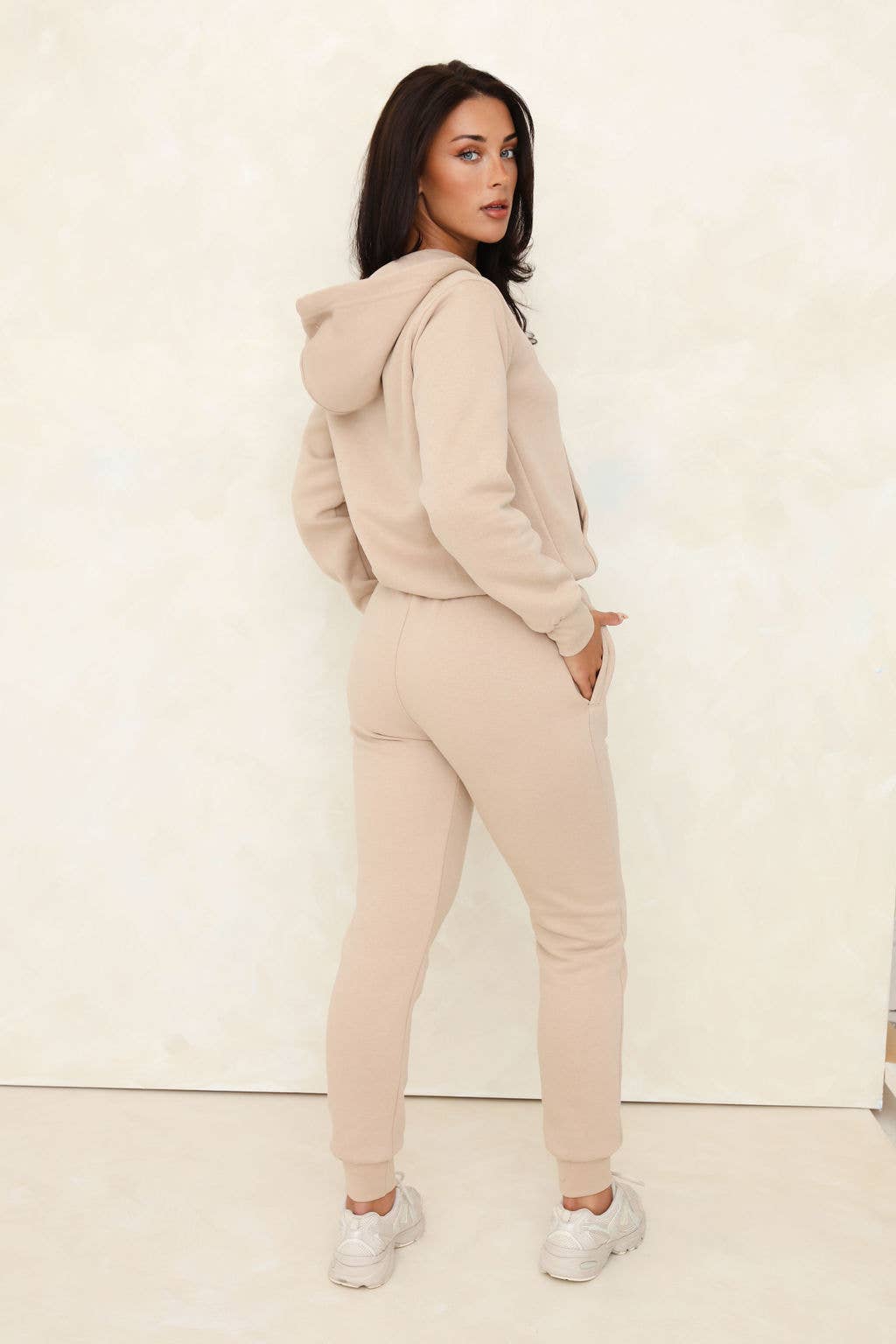 Steen Dames 2-delige set van geborstelde fleece met ritssluiting en capuchon voor groothandel op Faire7