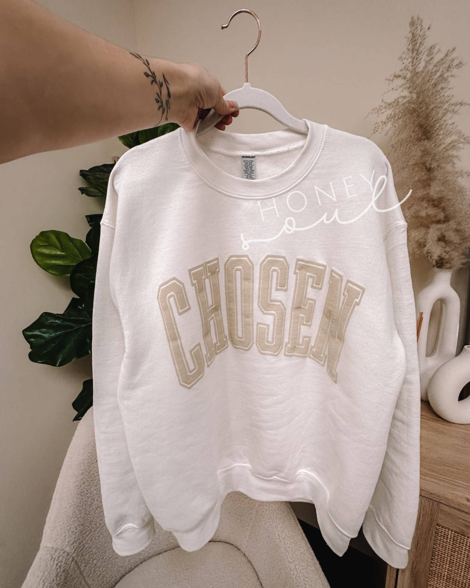 Honey Soul LLC - Wholesale Graphic Sweatshirt - Women's - Chosen Puff Graphic Sweatshirt2