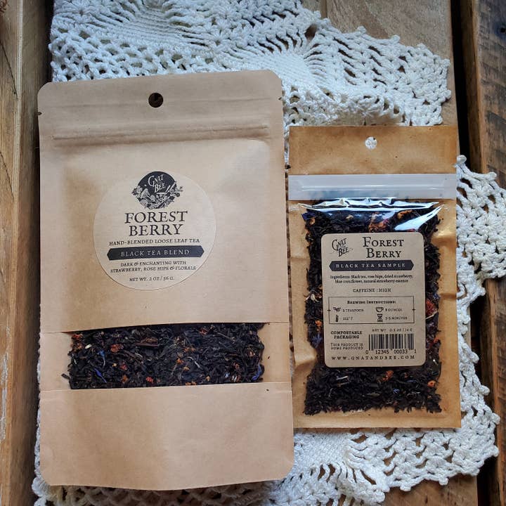 Gnat and Bee - Vente Thé en vrac - Forest Berry | Mélange de thé noir1