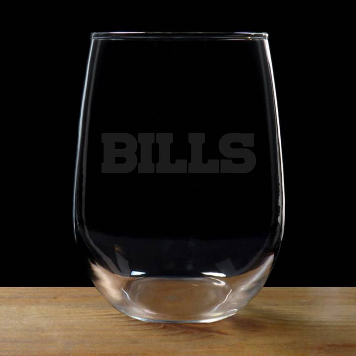 Verres à Vin Gravés Bills | Buffalo | AFC pour la vente par brattybloom
