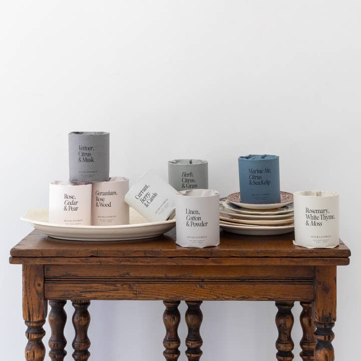 Heirloomed Collection - Wholesale Jar/Filled Candle - Heirloomed Candle - Foundation Collection Starter Set