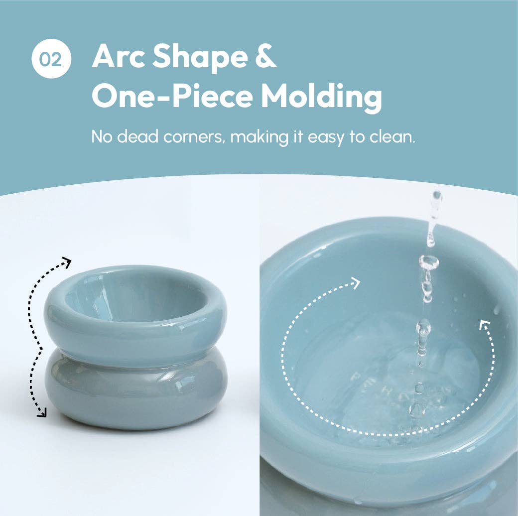 PEHOM – Engroshandel Madskål - Kat/hund – Soufflé hundeskål - Frostet blå10