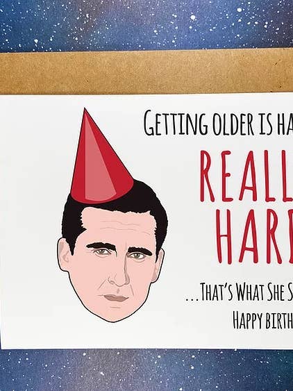 Biglietto di auguri per Michael Scott con scritta «That's What She Said» per la vendita all'ingrosso da parte di The Red Swan Shop