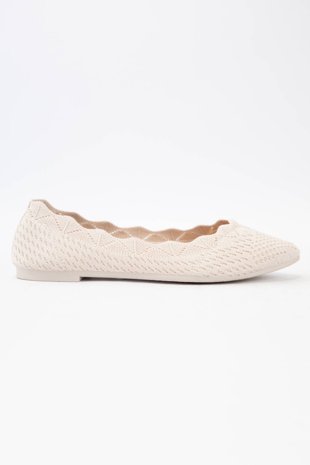 CCOCCI - Vendita all'ingrosso Ballerine - Donna - BALLETTINE IN TESSUTO LAVORATO A MAGLIA CON BORDO A CONCHIGLIA KOSTA7