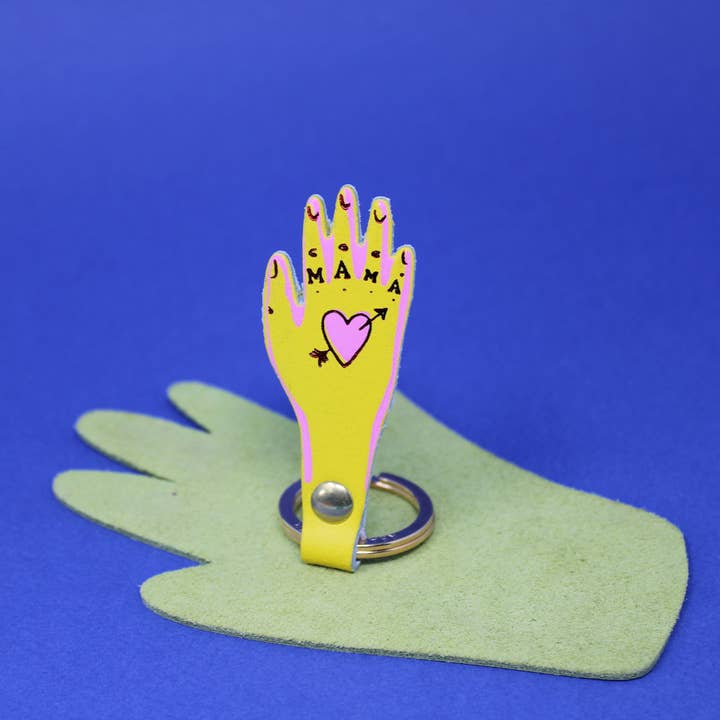 Ark Colour Design - Vente Porte-clés – femme - Porte-clés Mama en cuir véritable7