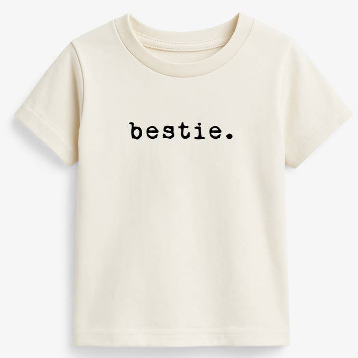 Tenth & Pine - Wholesale Screen Printed T-Shirt - Kids - Organic Cotton Kids Graphic Tee | Short Sleeve | Bestie0