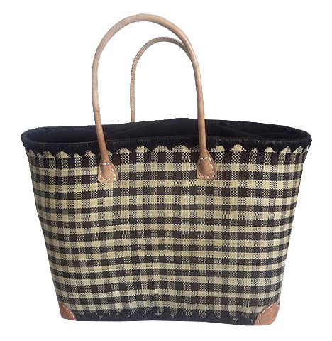 Le comptoir de la plage - Wholesale Beach Bag - "Carreaux Vichy" GM bags assorted pieces per box5