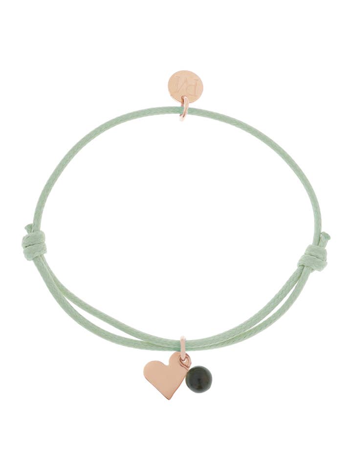 ID-591
Bracciale Mea — cuore/agata verde/muschiata per la vendita all'ingrosso da parte di Proud MaMa