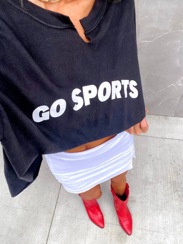 Distressed Vintage Couture - Wholesale Screen Printed T-Shirt - Women's - Go Sports Tee