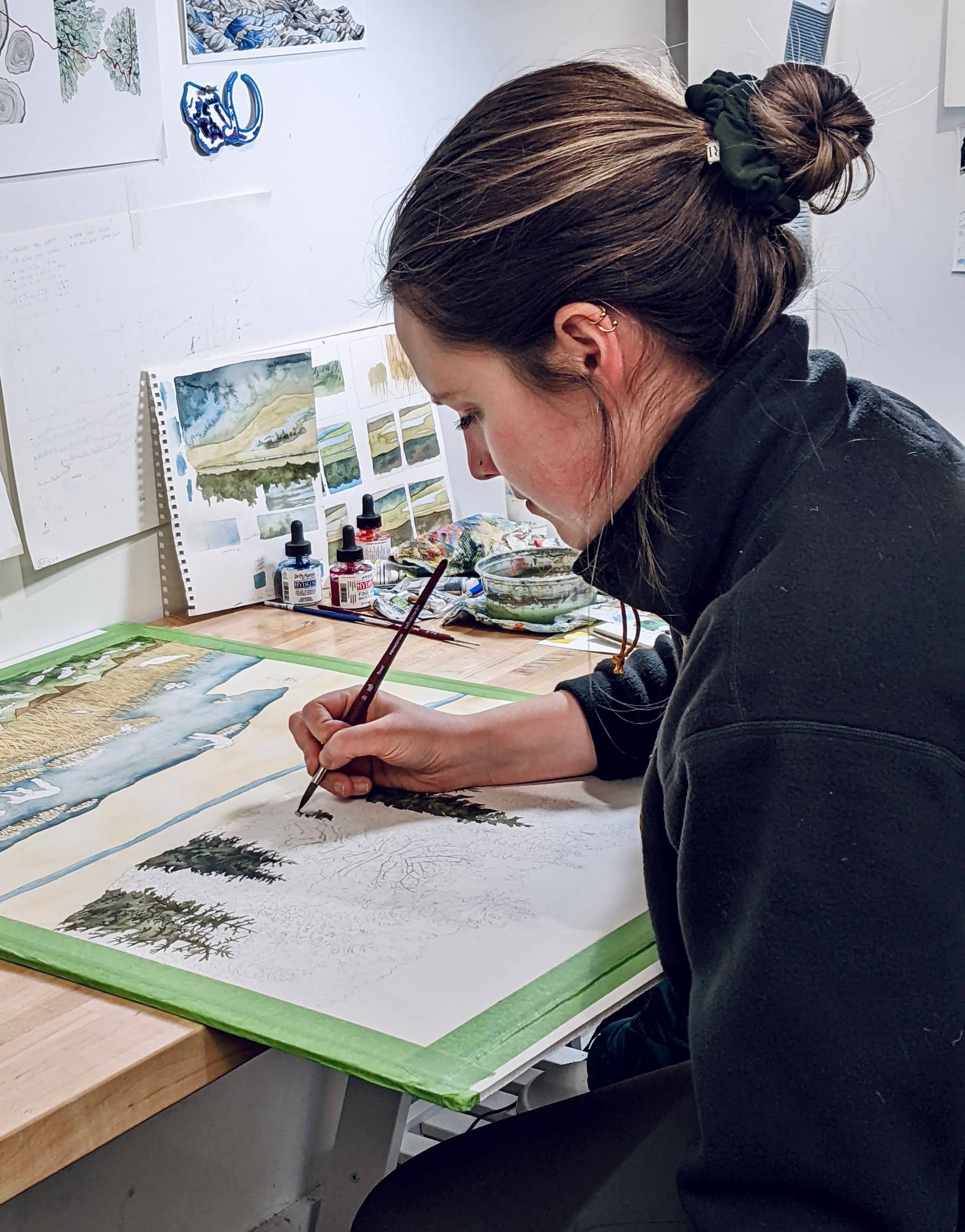 Jill Pelto Art - Wholesale Art Print - Coastal Marsh New England Art Print Set7